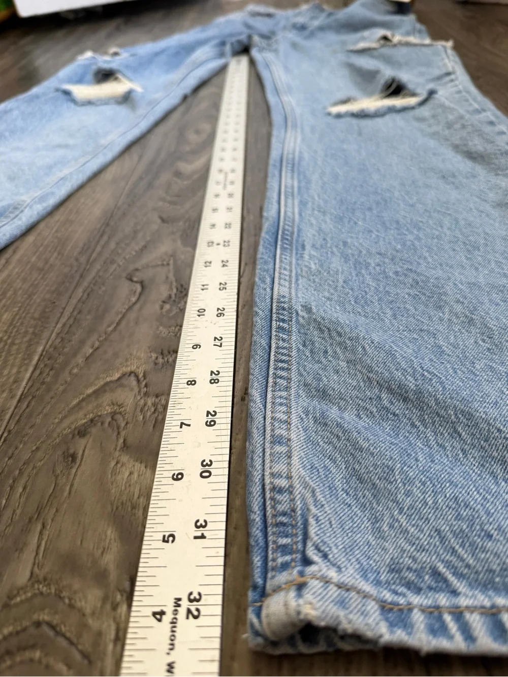 NWT Zara y2k Grunge Festival Mid Waist Ripped Cut Out Straight Jeans Blogger FAV